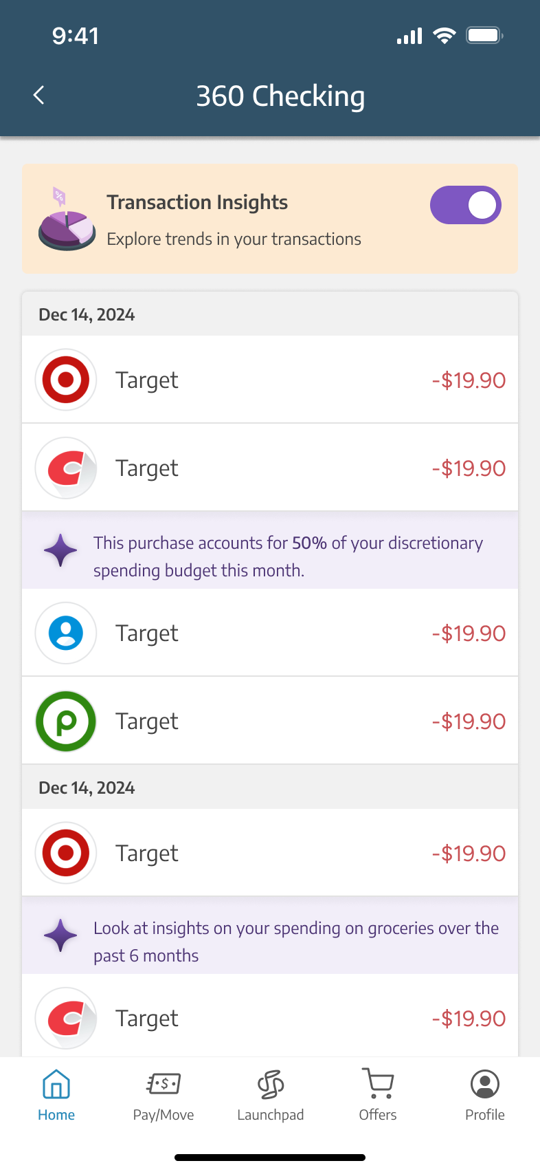 Bite-sized insights detail screen