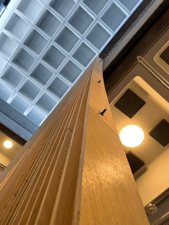 Wood-clad column
