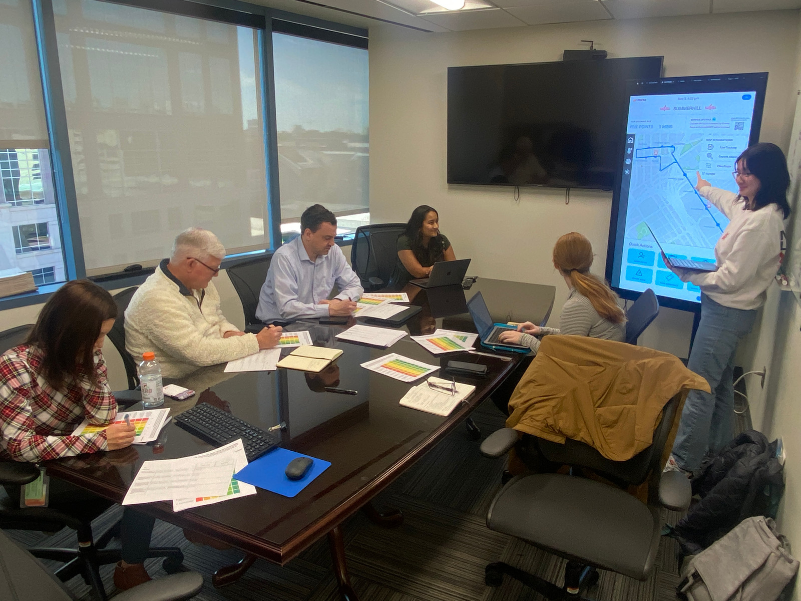 Presenting designs to MARTA's Customer Technology experts
